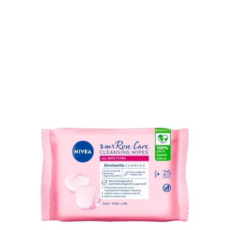 NIVEA VISAGE VLAŽNE MARAMICE 25 KOM ROSE 82376
