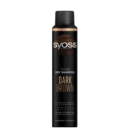 SYOSS ŠAMPON ZA SUVO PRANJE-SPREJ 200ML DARK BROWN