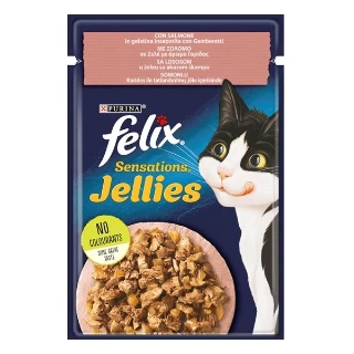 FELIX KOMADIĆI U ŽELEU ZA MAČKE SA UKUSOM ŠKAMPA 85G LOSOS