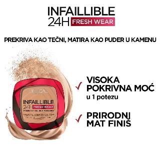 LOREAL KOMPAKTNI PUDER INFAILLIBLE 24H FRESH WEAR 9G 140