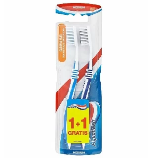 AQUAFRESH ČETKICA CLEAN&FLEX MEDIUM 2 KOMADA