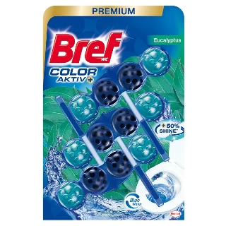 BREF WC KUGLICE 3X50G BLUE AKTIV EUCALYPTUS