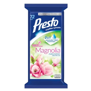 PRESTO VLAŽNE MARAMICE 72KOM UNIVERZALNE MAGNOLIJA