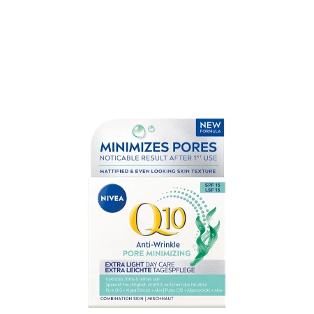 NIVEA VISAGE KREMA 50ML Q10+ POWER ANTI-WRINKLE+PORE REFINING ZA MEŠOVITU KOŽU 86795
