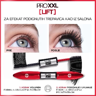 LOREAL MASKARA PRO XXL LIFT BLACK