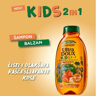GARNIER BOTANIC ŠAMPON&BALZAM KIDS 250ML APRICOT