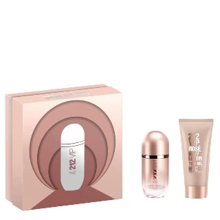 CAROLINA HERRERA 212 VIP ROSE SET(EDP 50ML+BODY LOSION 75ML)