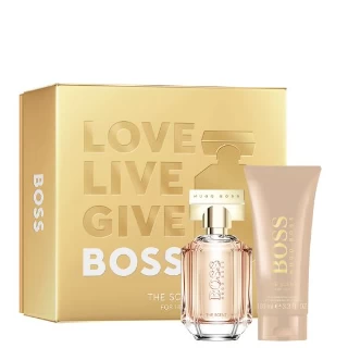 HUGO BOSS THE SCENT FOR HER SET(EDP 50ML+BODY LOSION 100ML)45158
