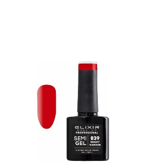 ELIXIR SEMI GEL LAK U BOJI 8ML 839  BRIGHT MAROON