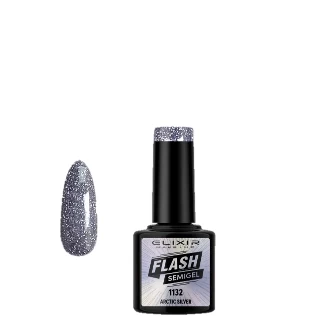 ELIXIR SEMI GEL LAK U BOJI 8ML 1132 FLASH ARTIC SILVER
