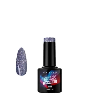 ELIXIR SEMI GEL LAK U BOJI 8ML 1189 LASER DIAMOND POLAR SILVER