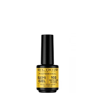 ELIXIR SEMI TOP COAT 15ML 102 MATTE NO WIPE
