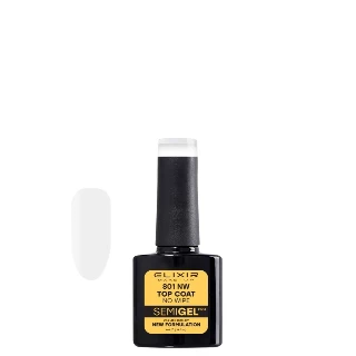 ELIXIR SEMI TOP COAT 8ML 801 NO WIPE