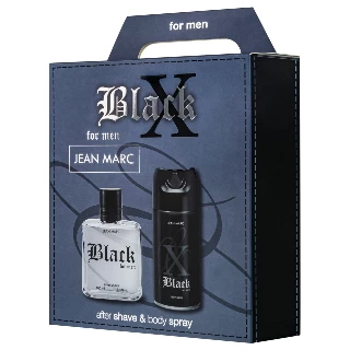 JEAN MARC X-BLACK SET(AFTER SHAVE 100ML+DEO 150ML)