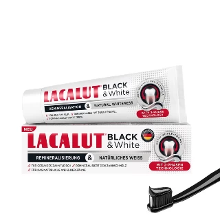 LACALUT PASTA 75ML BLACK&WHITE