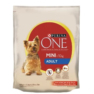 PURINA ONE MINI GRANULE ZA MALE PSE 800G GOVEDINA I PIRINAČ