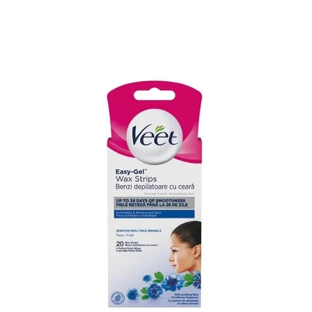 VEET TRAKE ZA DEPILACIJU ZA LICE 20 KOM SENSITIVE