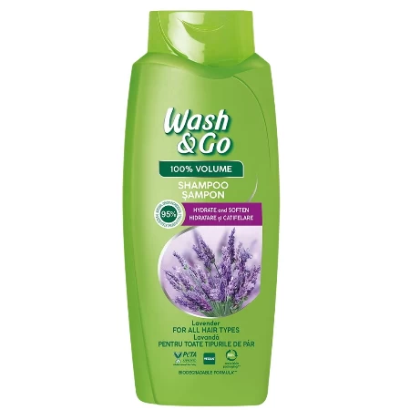 WASH&GO ŠAMPON 675ML LAVANDA
