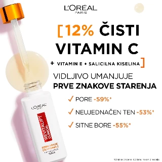 LOREAL SERUM ZA LICE 30ML REVITALIFT CLINICAL VITAMIN C
