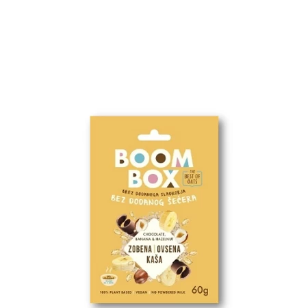 BOOM BOX OVSENA KAŠA 60G ČOKOLADA&BANANA&LEŠNIK
