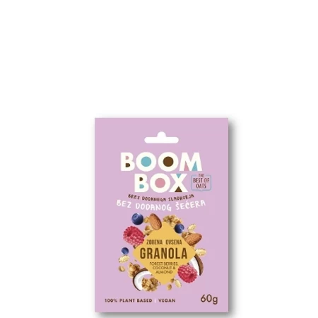 BOOM BOX OVSENA GRANOLA 60G ŠUMSKO VOĆE&KOKOS&BADEM