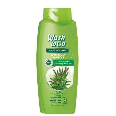 WASH&GO ŠAMPON 675ML BILJKE ( MASNA KOSA )