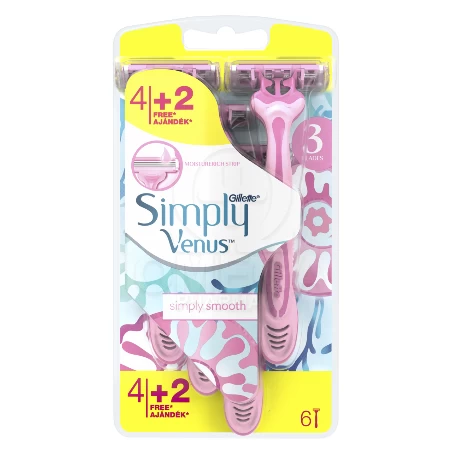 GILLETTE JEDNOKRATNI BRIJAČ VENUS 3 SIMPLY 6 KOM