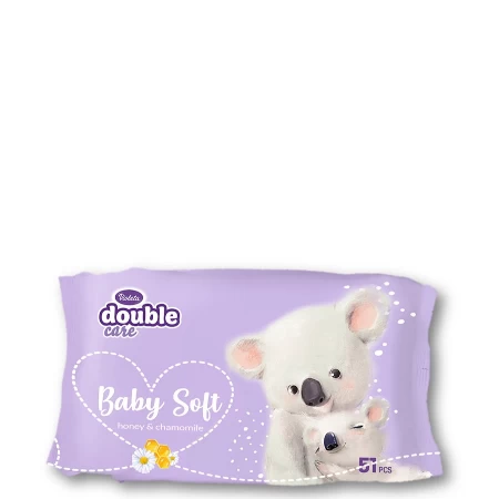 VIOLETA VLAŽNE MARAMICE BABY SOFT 51KOM ORGANIC HONEY&CHAMOMILE