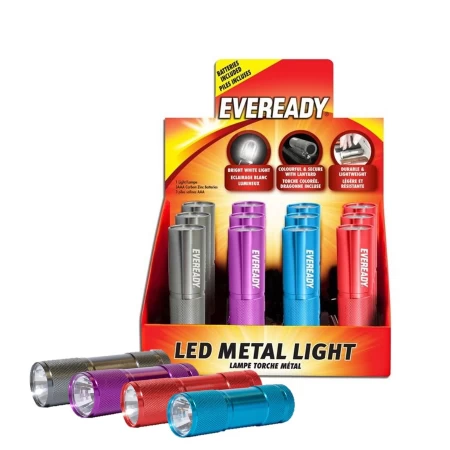 EVEREADY BATERIJSKA LAMPA LED SIJALICA METAL COLOUR