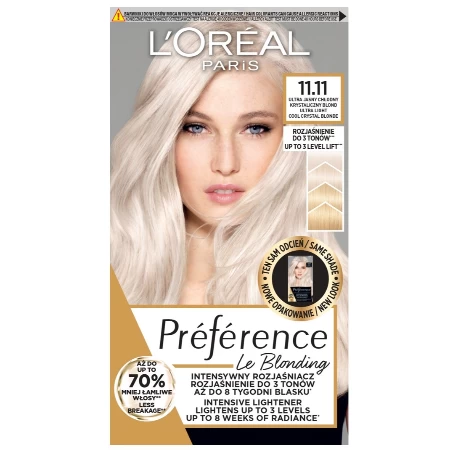 LOREAL PREFERENCE BOJA ZA KOSU 11.11 COOL CRYSTAL BLONDE