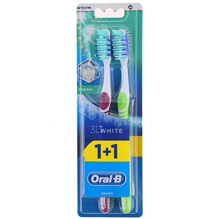 ORAL B ČETKICA 1+1 3D WHITE FRESH 40 MEDIUM