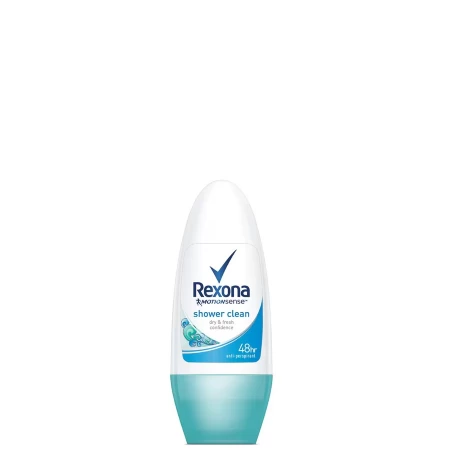 REXONA ROLLON 45ML W SHOWER CLEAN