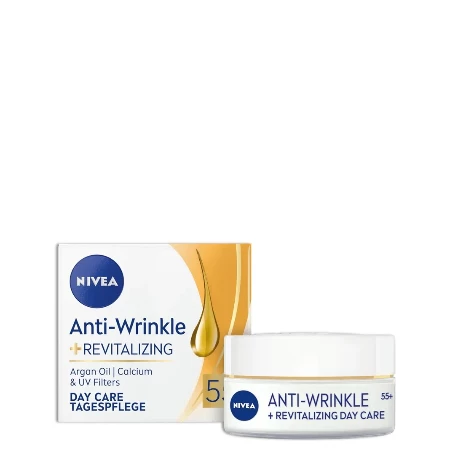 NIVEA VISAGE KREMA 50ML ANTI-WRINKLE+REVITALIZING 55+ DNEVNA 81281