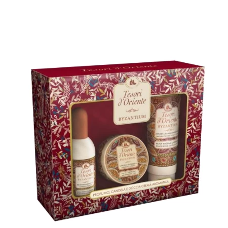 TESORI D'ORIENTE SET 5( PARFEM 100ML+KREMA ZA TUŠIRANJE 250ML+SVEĆA)