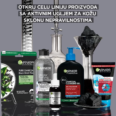 GARNIER PURE ACTIVE GEL ZA ČIŠĆENJE LICA 250ML PROTIV MITISARA CHARCOAL