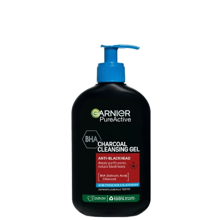 GARNIER PURE ACTIVE GEL ZA ČIŠĆENJE LICA 250ML PROTIV MITISARA CHARCOAL