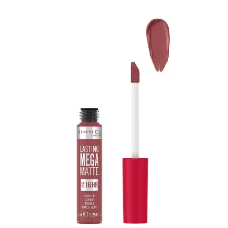 RIMMEL TEČNI RUŽ ZA USNE LASTING MEGA MATTE 210 ROSE&SHINE