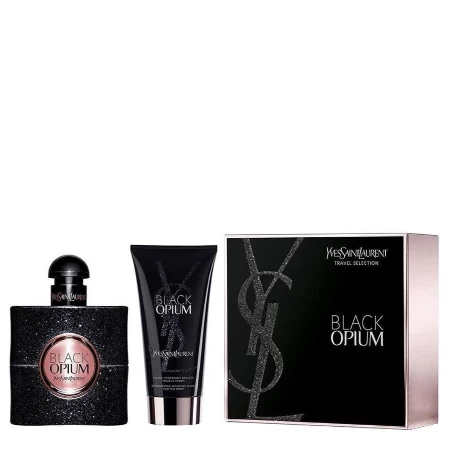 YVES SAINT LAURENT SET OPIUM BLACK (EDP 50ML + BODY LOTION 50ML)W