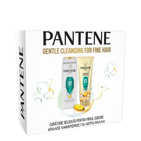 *PANTENE SET PRO-V AQUA LIGHT(ŠAMPON 400ML+REGENERATOR MIRACLE SERUM 200ML)