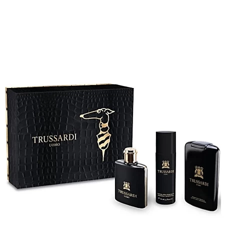 TRUSSARDI UOMO SET(EDT 100ML+SHOWER GEL 200ML+DEO 100ML)80E428