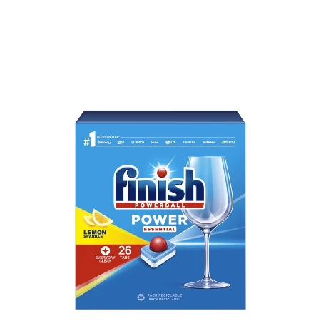 FINISH TABLETE ZA MAŠINSKO PRANJE POSUĐA 26 KOM POWER ESSENTIAL LIMUN