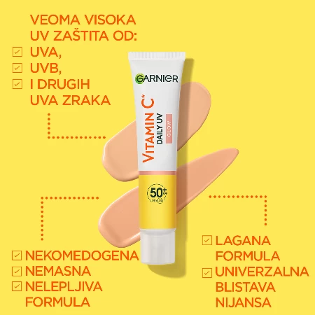 GARNIER SKIN NATURALS VITAMIN C DNEVNI FLUID 40ML SPF 50+