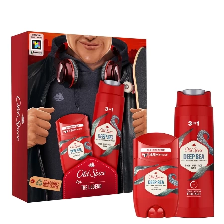 OLD SPICE SET DEEP SEA (GEL ZA TUŠIRANJE 250ML+STIK 50ML)