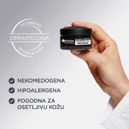 GARNIER PURE ACTIVE KREMA ZA LICE 50ML CHARCOAL AIR MATIRAJUĆA