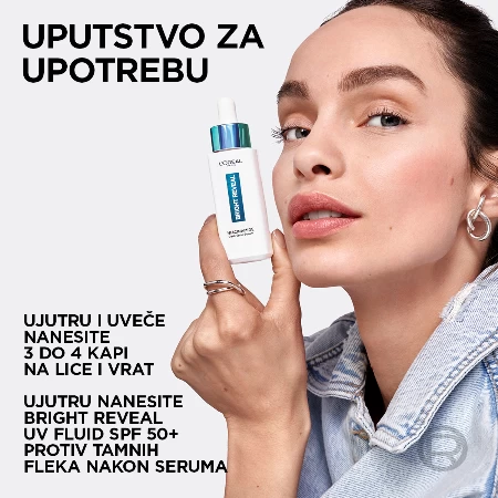 LOREAL SERUM ZA LICE 30ML BRIGHT REVEAL NIACINAMIDE PROTIV TAMNIH FLEKA