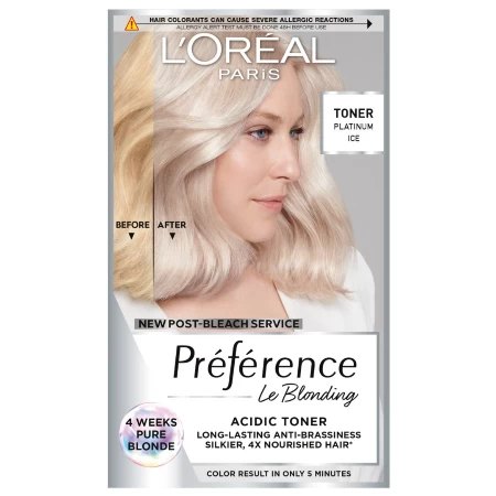 LOREAL PREFERENCE BOJA ZA KOSU 01 ACIDNI TONER PLATINUM ICE