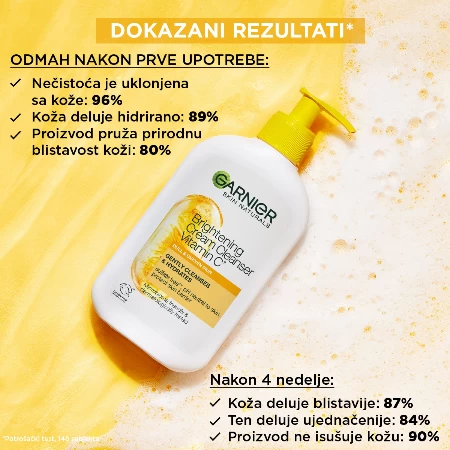 GARNIER SKIN NATURALS GEL ZA ČIŠĆENJE LICA 250ML VITAMIN C KREMASTI- SA PUMPICOM