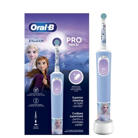 ORAL B ČETKICA ELEKTRIČNA PRO KIDS 3+ FROZEN + STIKER 4 KOM