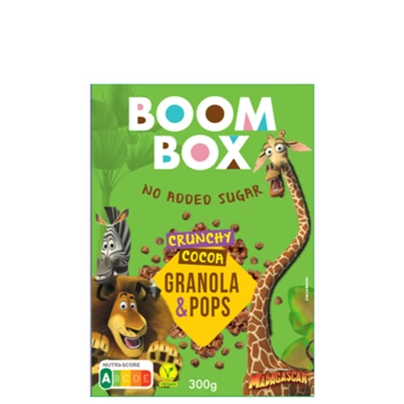 BOOM BOX OVSENA GRANOLA POPS 300G KAKAO
