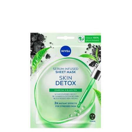 NIVEA VISAGE MASKA 10 MIN URBAN SKIN DETOX GREEN TEA&CHARCOAL 81265
